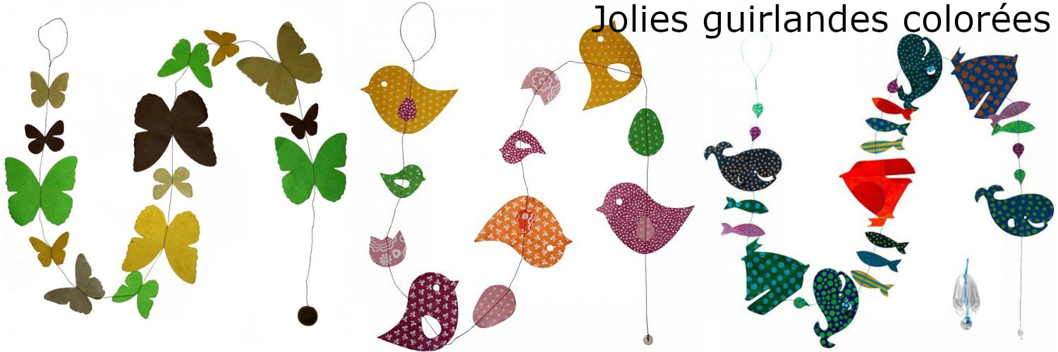 Jolies guirlandes colorées